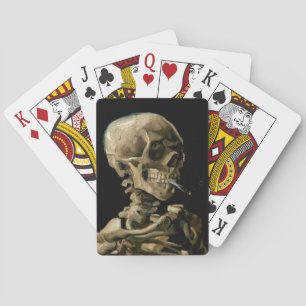 Vincent van Gogh - Skull mit brennender Zigarette Spielkarten