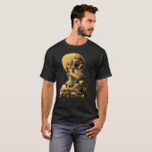 Vincent Van Gogh - Skull mit brennender Zigarette T-Shirt (Vorne ganz)