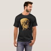 Vincent Van Gogh - Skull mit brennender Zigarette T-Shirt (Vorne ganz)