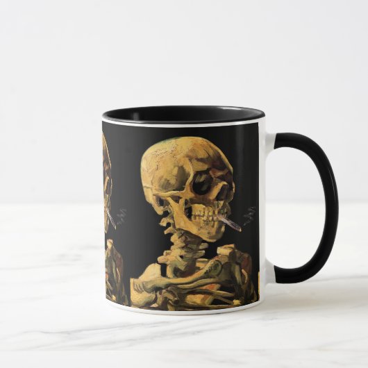Vincent Van Gogh - Skull mit brennender Zigarette Tasse (Rechts)