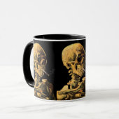 Vincent Van Gogh - Skull mit brennender Zigarette Tasse (Vorderseite Links)