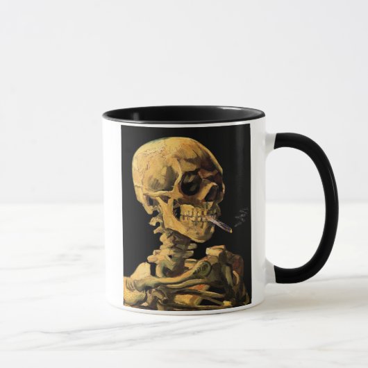 Vincent Van Gogh - Skull mit brennender Zigarette Tasse (Rechts)