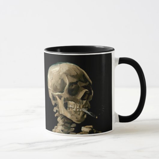 Vincent van Gogh - Skull mit brennender Zigarette Tasse (Rechts)