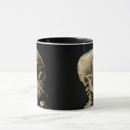 Vincent van Gogh - Skull mit brennender Zigarette Tasse (Zentrum)