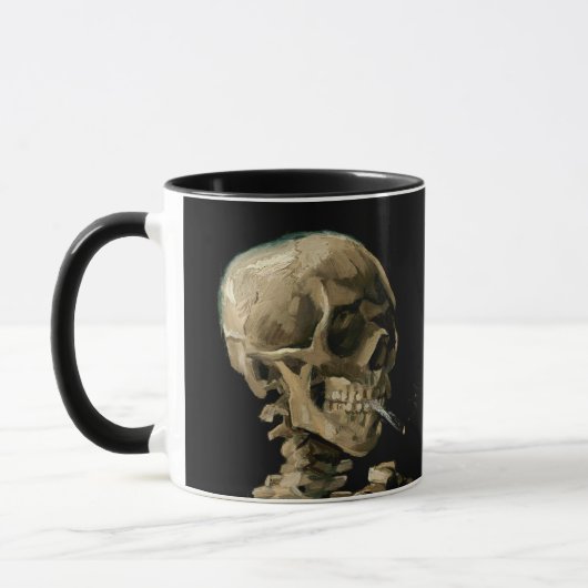 Vincent van Gogh - Skull mit brennender Zigarette Tasse (Links)