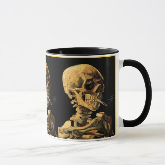 Vincent Van Gogh - Skull mit brennender Zigarette Tasse (Rechts)