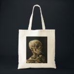 Vincent Van Gogh - Skull mit brennender Zigarette Tragetasche<br><div class="desc">Vincent Van Gogh - Skull mit brennender Zigarette</div>