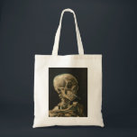 Vincent Van Gogh - Skull mit brennender Zigarette Tragetasche<br><div class="desc">Vincent Van Gogh - Skull mit brennender Zigarette</div>