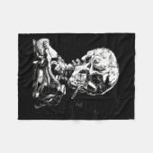 Vincent Van Gogh Skull mit Zigarette Skeleton Hal Fleecedecke (Vorderseite (Horizontal))