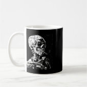 Vincent Van Gogh Skull mit Zigarette Skeleton Hal Kaffeetasse (Links)