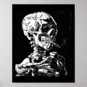 Vincent Van Gogh Skull mit Zigarette Skeleton Hal Poster (Vorne)