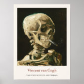 Vincent van Gogh Skull mit Zigarettengrafik drucke (Vorne)