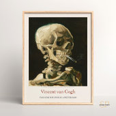 Vincent van Gogh Skull mit Zigarettengrafik drucke