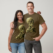 Vincent Van Gogh Skull mit Zigarettenskelett T-Shirt (Unisex)