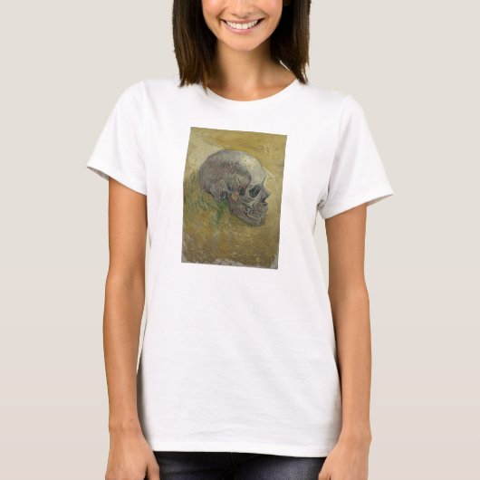 Vincent van Gogh Skull Profil Galerie HD Fine Art T-Shirt (Vorderseite)