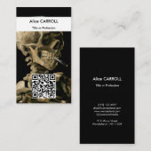 Vincent van Gogh - Skull - QR-Code Visitenkarte (Vorne/Hinten)