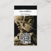 Vincent van Gogh - Skull - QR-Code Visitenkarte (Vorderseite)
