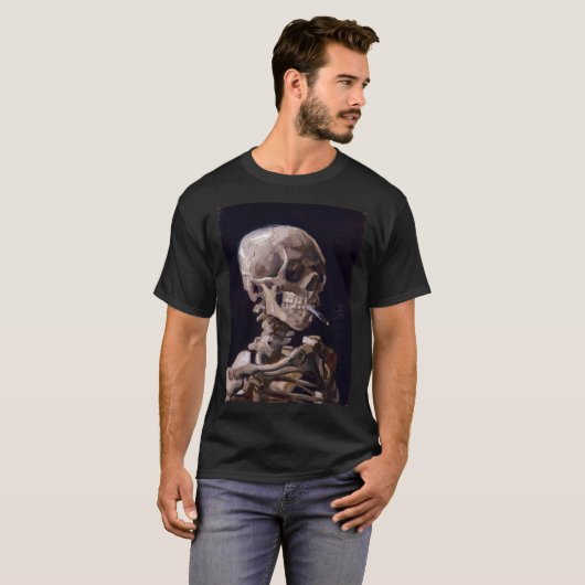 Vincent Van Gogh - Skull with Burning Cigarette (n T-Shirt (Vorne ganz)