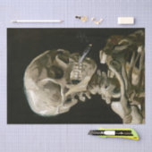 Vincent Van Gogh Smoking Skeleton Decoupage Seidenpapier (Handwerk)