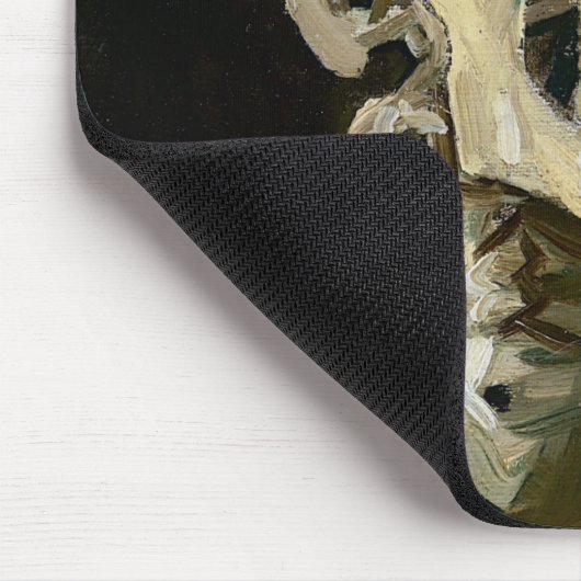 Vincent van Gogh Smoking Skeleton Mousepad (Ecke)