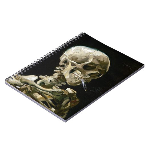 Vincent van Gogh Smoking Skeleton Notizblock (Linke Seite)