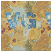 Vincent van Gogh-Sonnenblume-Gewebe Stoff (Nahaufnahme)
