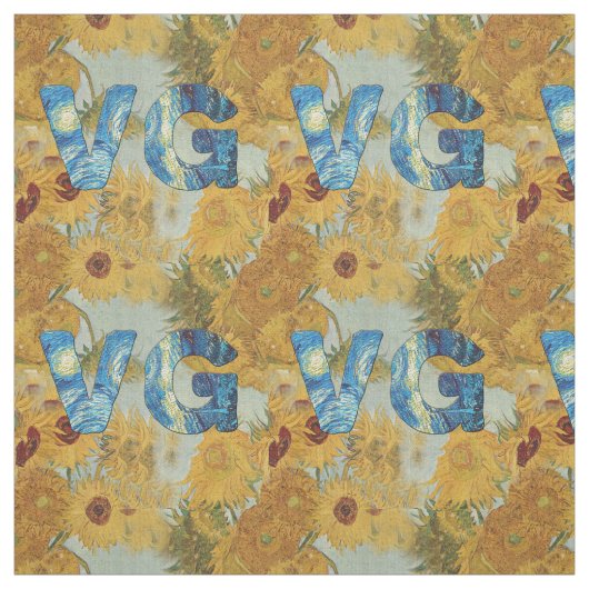 Vincent van Gogh-Sonnenblume-Gewebe Stoff (Muster)