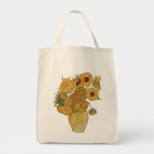 Vincent van Gogh Sonnenblume-Taschen-Tasche Tragetasche (Vorne)