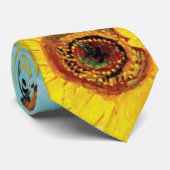 Vincent van Gogh-Sonnenblume-Vasen-erster Türkis Krawatte (Gerollt)