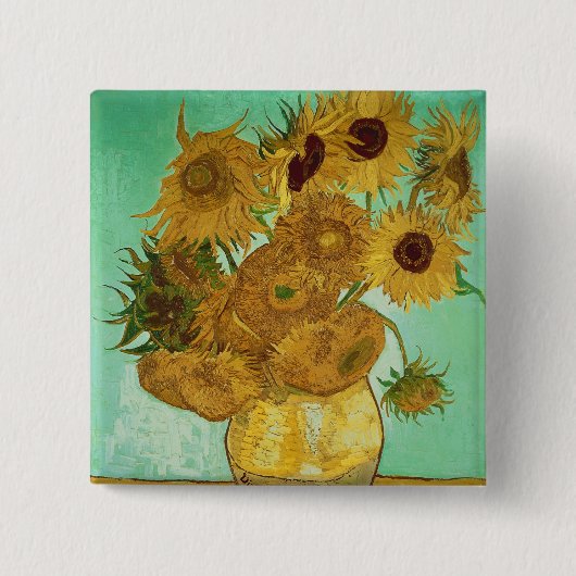 Vincent van Gogh | Sonnenblumen, 1888 Button (Vorderseite)