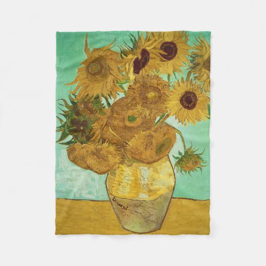 Vincent van Gogh | Sonnenblumen, 1888 Fleecedecke (Vorderseite)