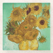 Vincent van Gogh | Sonnenblumen, 1888 Glasuntersetzer (Vorderseite)