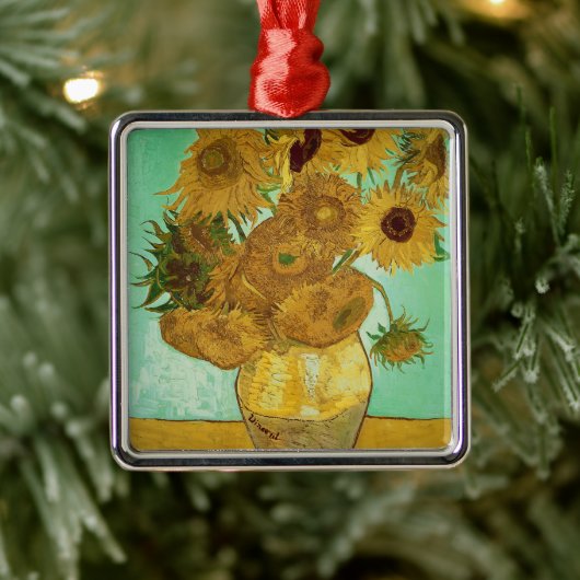 Vincent van Gogh | Sonnenblumen, 1888 Ornament Aus Metall (Baum)