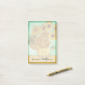 Vincent van Gogh | Sonnenblumen, 1888 Post-it Klebezettel (Auf Schreibtisch)