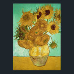 Vincent van Gogh | Sonnenblumen, 1888 Poster<br><div class="desc">Sonnenblumen,  1888 | von Vincent van Gogh | Art Location: Neue Pinakothek,  München,  Deutschland | Dutch Artist | Image Collection number: BAL20294</div>