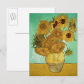 Vincent van Gogh | Sonnenblumen, 1888 Postkarte (Vorne/Hinten)