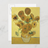 Vincent van Gogh | Sonnenblumen, 1888 Postkarte (Vorne/Hinten)