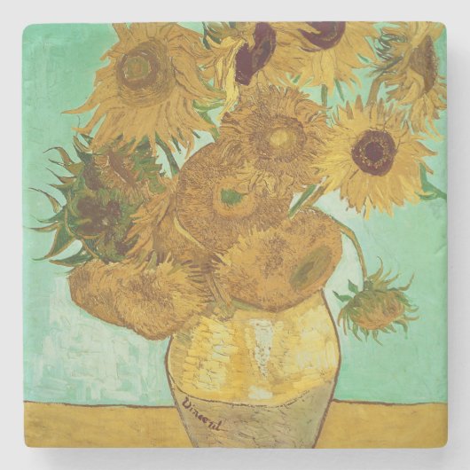 Vincent van Gogh | Sonnenblumen, 1888 Steinuntersetzer (Vorderseite)
