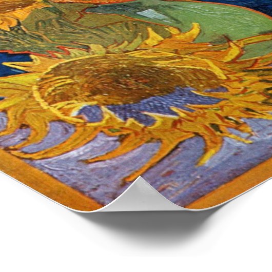 Vincent Van Gogh - Sonnenblumen, 2. Version Poster (Ecke)