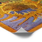 Vincent Van Gogh - Sonnenblumen, 2. Version Poster (Ecke)
