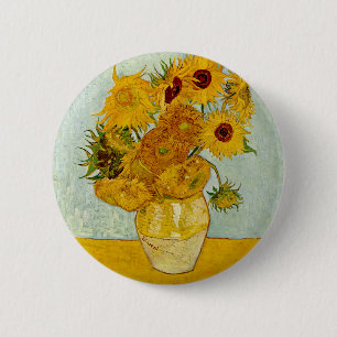 Vincent Van Gogh Sonnenblumen Button