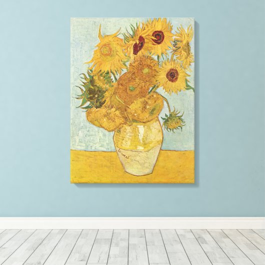 Vincent Van Gogh - Sonnenblumen, dritte Version Leinwanddruck (Insitu (Holzboden))