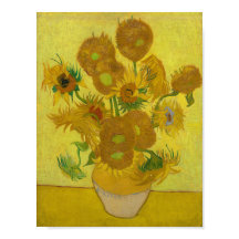 Vincent Van Gogh Sonnenblumen Gelber Hintergrund