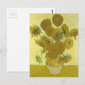 Vincent Van Gogh - Sonnenblumen - Klassische Maler Postkarte (Vorne/Hinten)