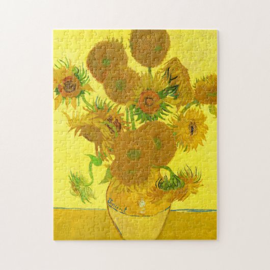 Vincent Van Gogh Sonnenblumen Kunst für Kinder Puzzle (Vertikal)