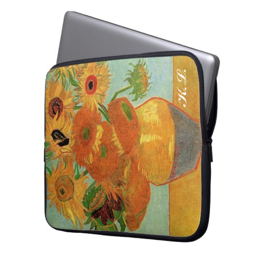 Vincent van Gogh, Sonnenblumen Laptopschutzhülle (Vorderseite Links)