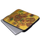 Vincent van Gogh, Sonnenblumen Laptopschutzhülle (Vorne Knopf)