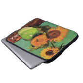 Vincent van Gogh, Sonnenblumen Laptopschutzhülle (Vorne Knopf)