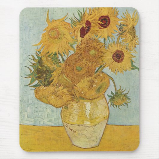 Vincent Van Gogh - Sonnenblumen Mousepad (Vorne)