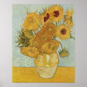 Vincent Van Gogh, Sonnenblumen Poster (Vorne)